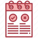 verification, check, list, cross, mark, notepad