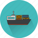 boat, cargo, delivery, ship, shipment, shipping, vessel