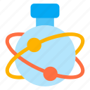 chemistry, chemical, flasks, flask, atom