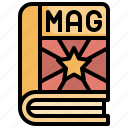 magazine, bulletin, paper, journal, book