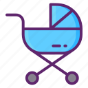 pram, baby, stroller, child