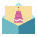 birthday, cake, card, celebration, greeting, invitation, party