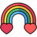 rainbow, heart, love, pacifism