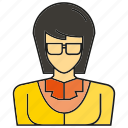 avatar, business woman, face, human, people, person, profile