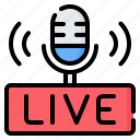 microphone, podcast, streaming, broadcast, broadcasting, live, radio