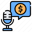 money, monetize, microphone, finance, podcast, audio, earning