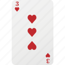 heart, poker, playing card, hazard, card