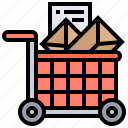 cart, deliver, mail, parcel, service