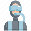 avatar, diver, diving, man, profession, scuba, user