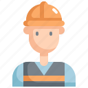 architecture, avatar, construction, engineer, man, profession, user