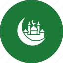 crescent, moon, mosque, ramadan