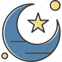 crescent, moon, ramadan, star