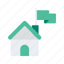 estate, flag, house, property, real