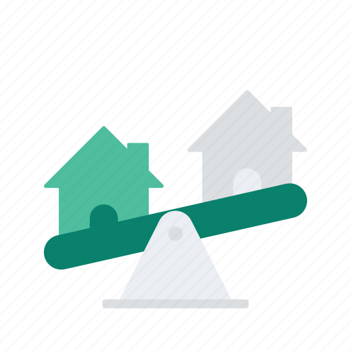 Estate, property, real, scale, weigh icon - Download on Iconfinder