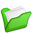 folder, documents, green folder