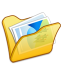 folder, mypictures, yellow