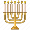 candles, celebration, hanukkah, holiday, jewish, judaism, menorah