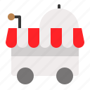 cart, food cart, food trolley, restaurant, serve