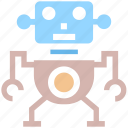 cute, friendly, robot, science, space