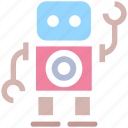 cute, friendly, robot, science, space