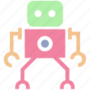 cute, friendly, robot, science, space