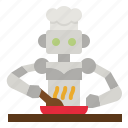 cook, robot, food, restaurant, robotic