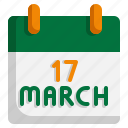 saint, patricks, day, date, calendar, month, event