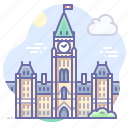 building, canada, parliament, landmark