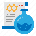 diagram, flasks, formula, science