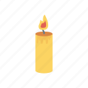 candle, flame, light, memorial, torch