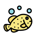 yellow, boxfish, fish, marine, animal, sea