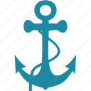 anchor, ocean, sea, boat, ship