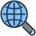 find, global, magnify glass, search, seo, web, worldwide