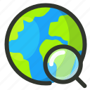 earth, globe, search, world