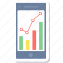 analysis, mobile, chart, graph, pie, report