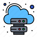 cloud, database, server