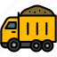 dump, truck, transport, construction, vehicle 