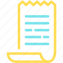 bill, document, invoice, payment, price, receipt