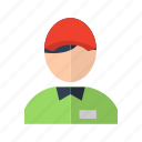 cashier, man, seller, witness icon