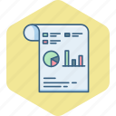 diagram, flow, paper, document, graph, report, statistics