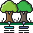 tree, data, orchard, farm, smart, plant, nature