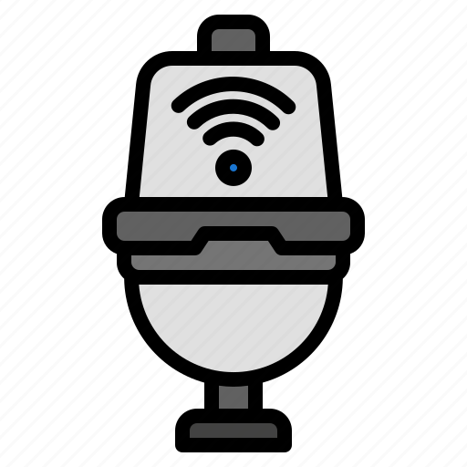 Toilet, wc, home, restroom, smart, technology icon - Download on Iconfinder