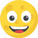 emoji, emoticon, happy, smiley, surprised