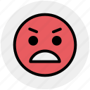 angry, emoticons, emotion, expression, face, gaze emoticon, rage