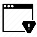 alert, application, interface, warning, window