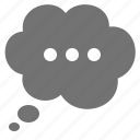 thinking, opinion, bubble, thought, cloud