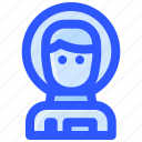 astronaut, helmet, man, space, suit