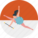 athlete leaping, girl jumping, gymnastics, leap, training