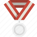 medal, prize, silver, winner