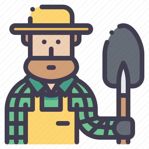 Farmer, male, man, gardener, avatar icon - Download on Iconfinder